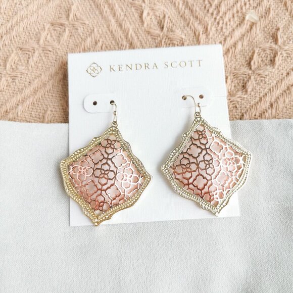 Kendra Scott - Kirsten Filigree Earrings Rose Gold - Picture 1 of 3